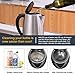 Electric Kettle Water Heater, Stainless Steel Cordless Water Kettle with Auto Shut-Off & Boil-Dry Protection, 1.7L
