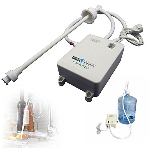 NOPTEG Bottled Water Dispensing System 20 ft Water Dispensing Pump System Single Inlet 115-127V AC for 3 5 6 Gallon Bottle with US Plug