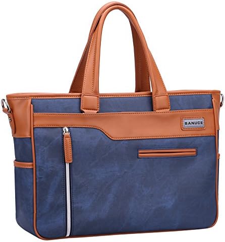 Banuce バンニュス トートバッグ ビジネスバッグ メンズ 2way ショルダーバッグ Puレザー かばん男性用 ビジネス ブリーフケース メッセンジャーバッグ 出張用 鞄 カバンa4 B4 就活バッグ 15 6インチノートパソコンpc収納