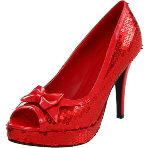 red sequin shoes women