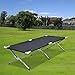 Purenity Folding Military Bed Portable Sport Camping COT, Black, Size No Size