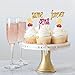 Bachelorette Cupcake Toppers Naughty Bridal Shower Cake Food Fruit Picks Party Favor Supplies Glitter Decorations