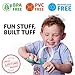 BuddyPhones Discover - Volume-Limiting Kids Headphones - Comfortable and Durable - Built-In Audio Sharing Cable - Compatible with Fire, iPad, iPhone, and Android Devices - Aqua