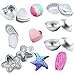 Loves Bath Bomb Mold - 48pcs Including Bath Bomb Molds/Heat Shrink Bags/Bath Toys, for Homemade Bath Bombs