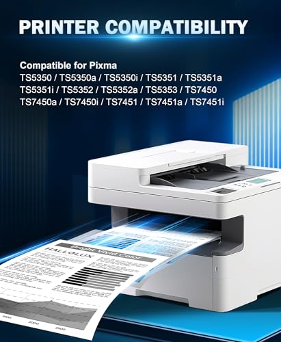 HALLOLUX 560 XL Black Printer Cartridges Compatible with Canon 560 561 Black Cartridges for Canon Pixma TS5350i Cartridges TS7450i TS5350 TS5350a TS7451i TS5351 TS5351i TS5351a TS7450 TS7451 (Pack of 2)