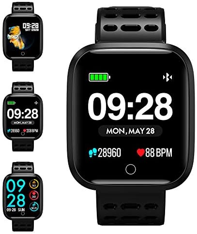 Fitness Tracker Watch, KUNGIX Activity Tracker Smart Watch Waterproof Smartwatch Color Screen with Heart Rate Monitor Bracelet Pedometer Step Counter and Sleep Monitor Calorie for iOS Android iPhone