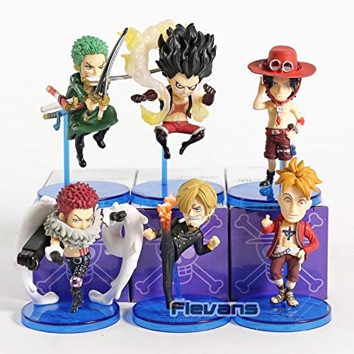 8cm (3.1 inch) - One Piece PVC Action Figure - 6pcs/Set, Katakuri Marco Mini PVC Figure
