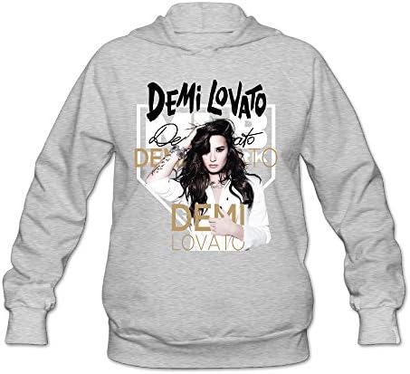 Namii Women's Funny Demi Lovato Poster Sweater Size M Ash