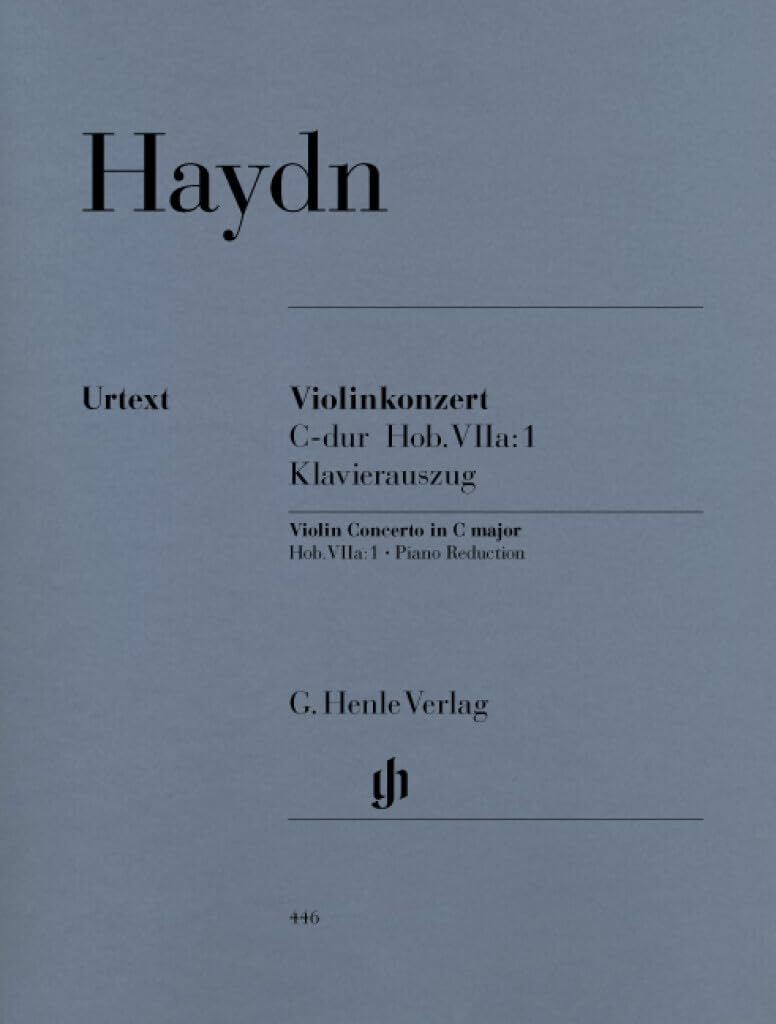Concerto for Violin and Orchestra C major Hob. VIIa:1 - violin and orchestra - piano reduction with solo part - (HN 446)