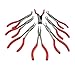 ABN 11in Plier 8-Piece Set - Long Reach Circle, Power Diagonal Cutting, S-Shape, Angled, and Straight Nose Pliers