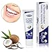 Holisouse Activated Charcoal Teeth Whitening Toothpaste - Remove Stain & Bad Breath - Refresh Breath - Improve Oral Hygiene - Natural Coconut Whitener, Fluoride Free, Mint Flavor (1-1)