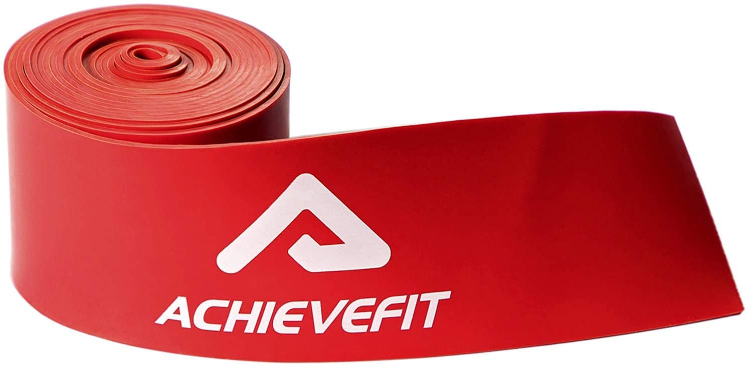 Photo 1 of ACHIEVE FIT Muscle Compression Floss Bands - Therapy Rehab Band for Increasing Mobility - Recovery Fitness Bands for Tack and Flossing - Includes Nylon Travel Pouch Bag (1x Red 7' x 2inch X 1.5 MM)
