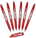 Pilot FriXion Ball 0.7mm Erasable Gel Pens, Fine Point, Red Ink, Pack Of 6