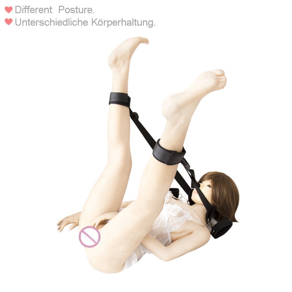 SM Bondage Set in eco pelle open Thigh Spreader corpo Fessel Set mano piede fesseln SM di gioco di ruolo Sex Toy estremamente letti fesseln con manette con maschera per gli occhi per coppie Gays