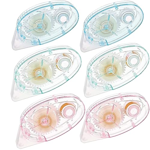 Besoner 6 Rodillos de Pegamento para Manualidades - Cinta Adhesiva Doble Cara,para Manualidades,Aplicador de Cinta Doble Cara,álbumes de Fotos Tarjetas Telas