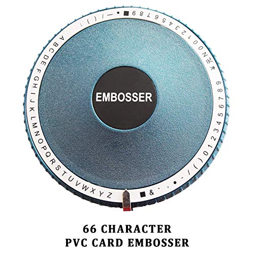 66 Character Manual Embosser Machine and Hot Foil Stamping Machine Embossing Printing PVC Card, Bank Card