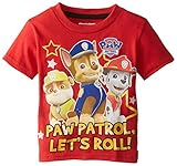 Paw Patrol  Toddler Boys' Group Shot T-Shirt, Red, 3T