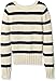 Nautica Girls' Striped Seed Stitch Sweater with Cable Knit Detail