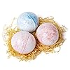 abeec Bath Bomb Surprises x 3 - Kids Bath Bombs with Toy Inside - Bath Bomb Set with 2 Strawberry and 1 Grape Bombs…