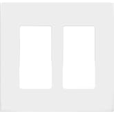 ENERLITES 2-Gang White Screwless Decorator Switch Outlet Wall Plate Cover | Size 4.68" x 4.73", 1 Pack Fits light switch/outlet/receptacle, Gloss Finish, Unbreakable Polycarbonate, UL Listed
