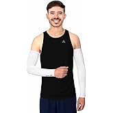 Manguito Longo Elástico Basic Muvin – Par – Mangote – Proteção Solar - FPS UV50+ - Refletivo - Tecido Dry – Elástico na Barra