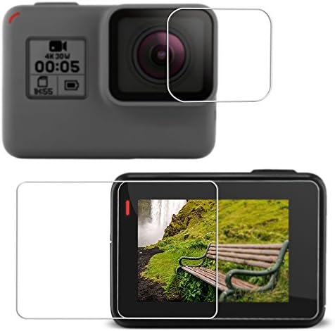 Ultra-Clear Screen &amp; Lens Protector for GoPro Hero 5 Action Camera,Prosvet Temperated Glass Anti-scratch film Accessory