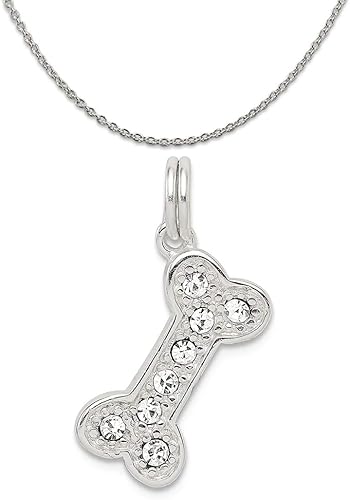 sterling silver dog bone necklace