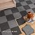 20 x 20inch Self Adhesive Carpet Floor Tiles,DIY Peel and Stick Ribbed Carpet Floor Tiles for Residential & Commercial Squares Flooring Use - 20 Pcs