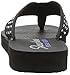 Skechers Women's Meditation Rhinestone Flip Flop, Black, 8 M US