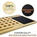 BambooEco Premium Bamboo Lap Desk - Portable Laptop Stand & Desk Board Slate for MacBook - Smartphone Docking Slot - Built-In Mousepad - Air Ventilation - 100% Eco Friendly - Includes Carry Tote Bag.