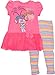 DreamWorks Trolls Poppy Toddler Girls Graphic T-Shirt & Mesh Skirt Leggings Pink 5T