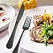 Black Silverware, 20 Pieces Stainless Steel Matte Cutlery Tableware Set, Flat Design Service for 4, Black