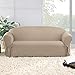 SureFit Cotton Duck Sofa Slipcover, Linen