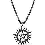 UNIFT Pentagram Sun Wheel Layered Necklace For