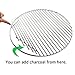 onlyfire Barbecue Stainless Steel Cooking Grate for Kamado Grill Like Large Big Green Egg, Kamado Joe Classic, Pit Boss K22, Louisiana K22 and Other Ceramic Grills