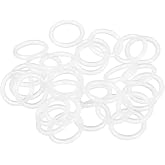 uxcell Silicone O-Ring, 14mm OD, 10mm ID, 2mm Width, VMQ Seal Rings Gasket, White, Pack of 30