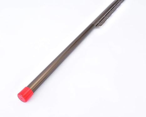 Amazon Co Jp 物干し竿 錆びない ハンガー掛け付き 組立て式の1本物の物干し竿 長さ3 5m 直径3 2センチ 本体カラー ブロンズ キャップカラー レッド ホーム キッチン