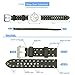 ZLIMSN Thick Genuine Leather Brown Black Watch Band Strap Stainless Steel Buckle 20 mm 22mm 24mm 26mm