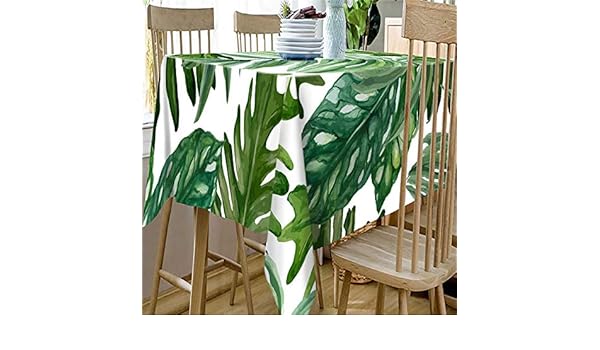 QWEASDZX Paño de Mantel Plantas Verdes Frescas de Pastoral Mantel ...