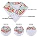 10-Pack Baby Bandana Bibs Upsimples Baby Girl Bibs for Drooling and Teething, 10 Stylish Organic Cotton Bibs Baby Shower Gift - “Blossom Set”
