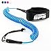 BPS 10' Ultralite Coiled SUP Leash - Dark Blue