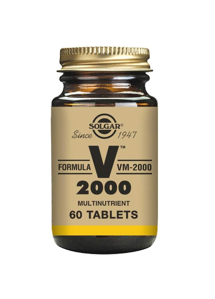 Solgar Formula VM-2000 - Multivitamin - Rich in Antioxidants - For when under Stress or Lack of Energy - 60 Tablets