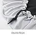 YANIBEST Satin Bonnet Sleep Bonnet Cap - Extra Large, Double Layer, Reversible, Adjustable Satin Cap for Sleeping Hair Bonnet(X-Large) Grey