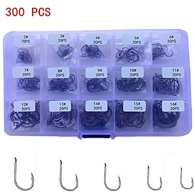 Xinyue 300PCS Fishing Hooks Set with Plastic Box, UK | Ubuy