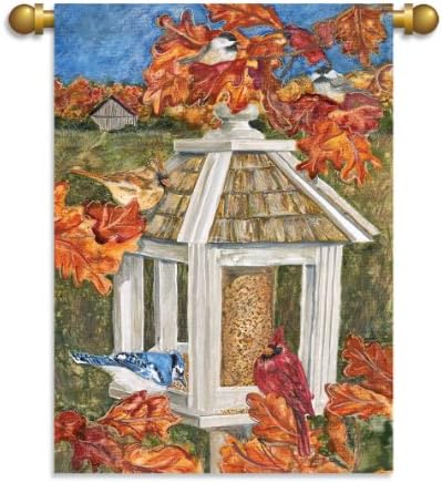 House Size Flag, 29"x 42", Fall Feeder