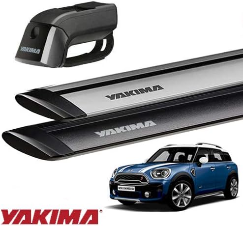 Yakima 価格 正規品 ミニ クロスオーバー F60に適合 ティンバーライン ベースキャリアセット ルーフレール付き車両用 ブラック ジェットストリームバーs