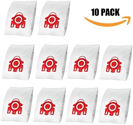 10 Pack Miele FJM Vacuum Bags 3D Efficiency Dustbags for Miele Vacuum Cleaners, Leacheery