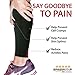 Rymora Calf Compression Sleeves Men Women Shin Splints Running (Pair Black) (L)