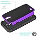 Tekcoo for Galaxy S4 Case, [Tmajor Series] [Purple/Black] Shock Absorbing Hybrid Rubber Plastic Impact Defender Rugged Slim Hard Case Cover Shell for Samsung Galaxy S4 S IV I9500 GS4 All Carriers