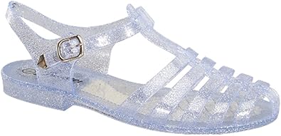 rainbow clear sandals